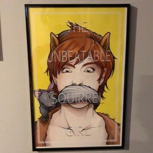 the unbeatable squirrel girl framed picture